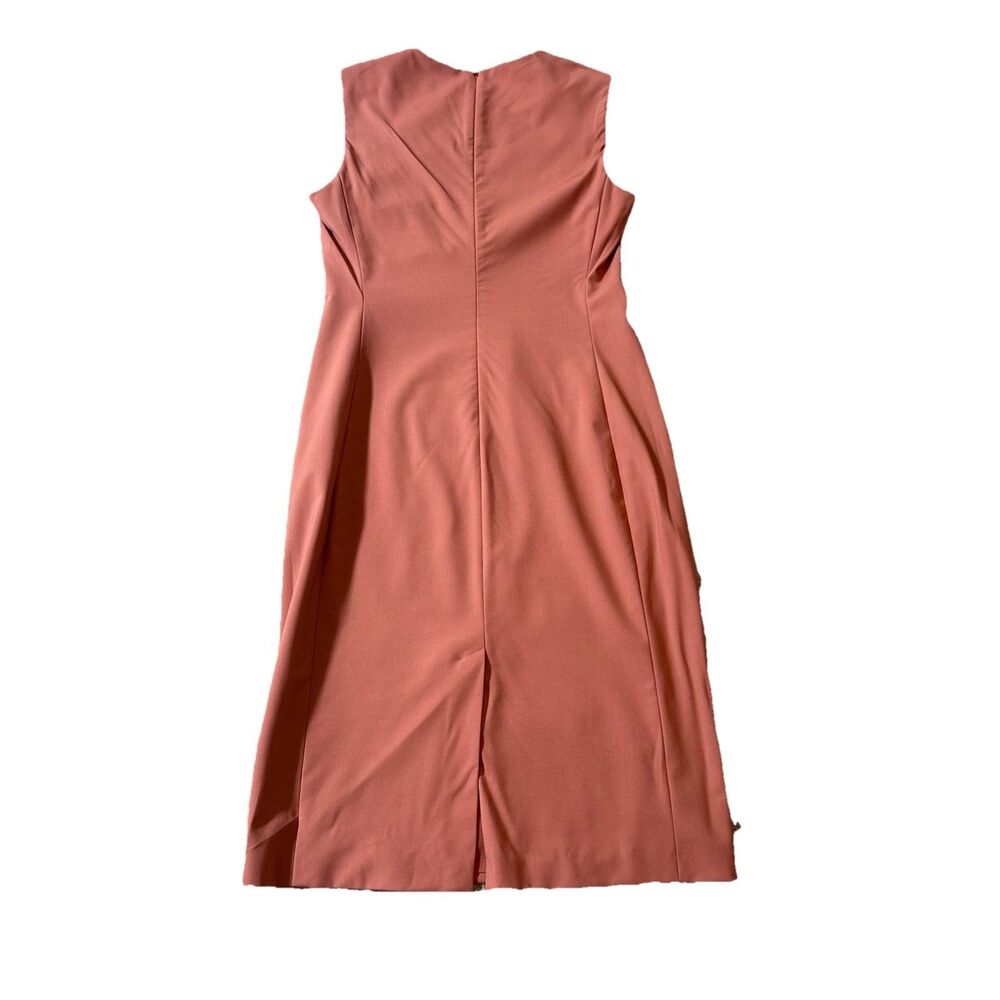 Theory Women’s Sheath Sleeveless Wool Fitted Dress Size 6 Pink Russe - Picture 6 of 14